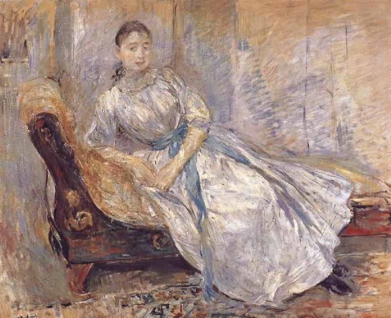 Berthe Morisot The girl on the bench France oil painting art